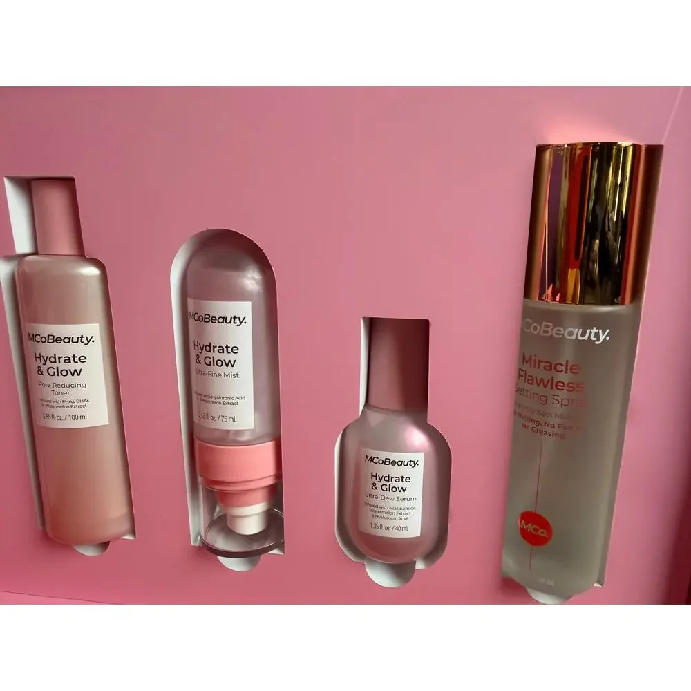 New Mcobeauty Makeup Skincare Kit Setting Spray, Toner, glow, serum, lip liner